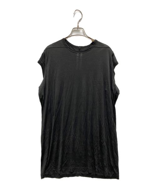 RICK OWENS（リックオウエンス）RICK OWENS (リックオウエンス) レーヨンシルクロングカットソー ブラック サイズ:SIZE 38の古着・服飾アイテム