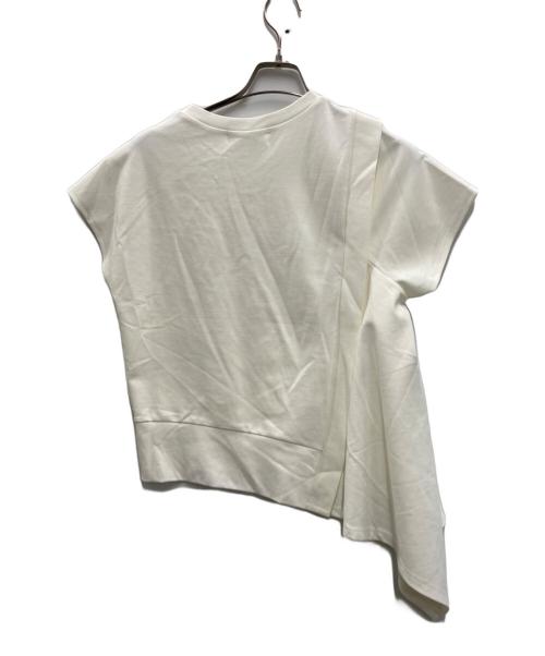 HeRIN.CYE（ヘリンドットサイ）HeRIN.CYE (ヘリンドットサイ) Asymmetry Ponte tops ホワイト サイズ:FREEの古着・服飾アイテム