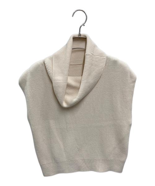 HER LIP TO（ハーリップトゥ）Her lip to (ハーリップトゥ) Drape Neck Sleeveless Knit アイボリー サイズ:FREE 未使用品の古着・服飾アイテム