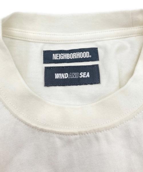 NEIGHBORHOOD（ネイバーフッド）NEIGHBORHOOD (ネイバーフッド) WIND AND SEA (ウィンダンシー) NHWDS-3 / C-TEE.SS ホワイト サイズ:Lの古着・服飾アイテム