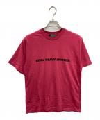 Hysteric Glamourヒステリックグラマー）の古着「STILL HEAVY SMOKER TEE」｜ショッキングピンク
