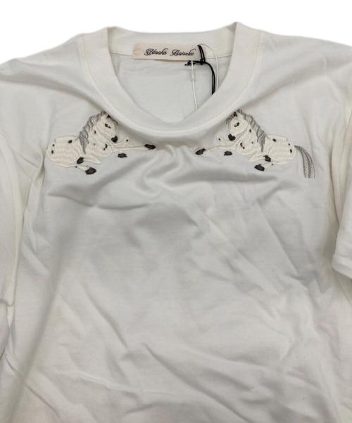 TANAKADAISUKE（タナカダイスケ）tanakadaisuke (タナカダイスケ) Two horse T-shirt ホワイト サイズ:SIZE 1 未使用品の古着・服飾アイテム