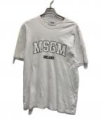 MSGMエムエスジーエム）の古着「カレッジロゴTEE」｜ホワイト