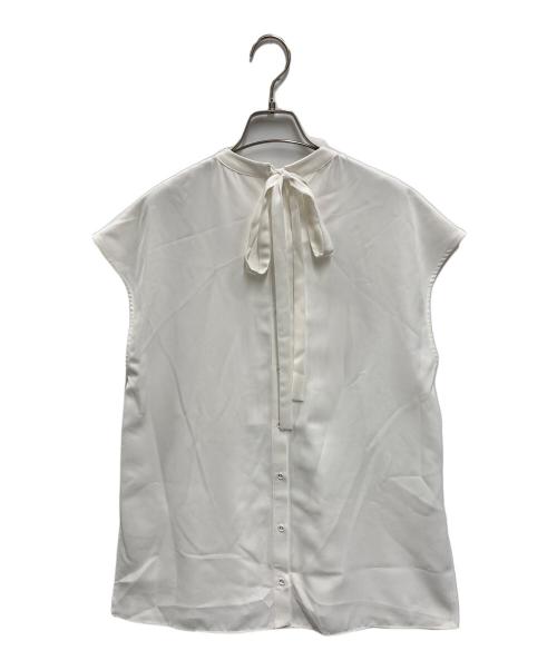 bow.a（ボウ・エー）bow.a (ボウ・エー) PIN TUCK FRENCH SLEEVE BLOUSE ホワイト サイズ:FREE 未使用品の古着・服飾アイテム