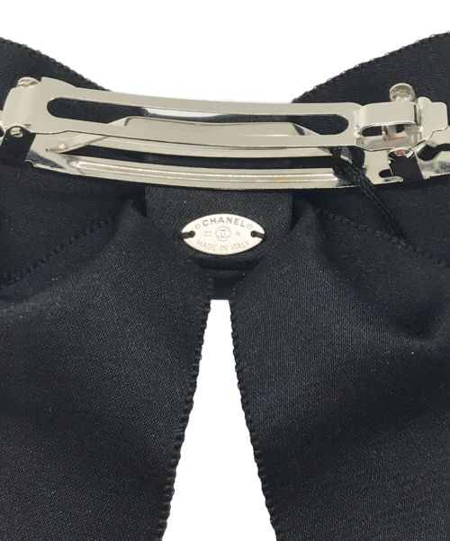 CHANEL（シャネル）CHANEL (シャネル) リボンバレッタ ブラックの古着・服飾アイテム