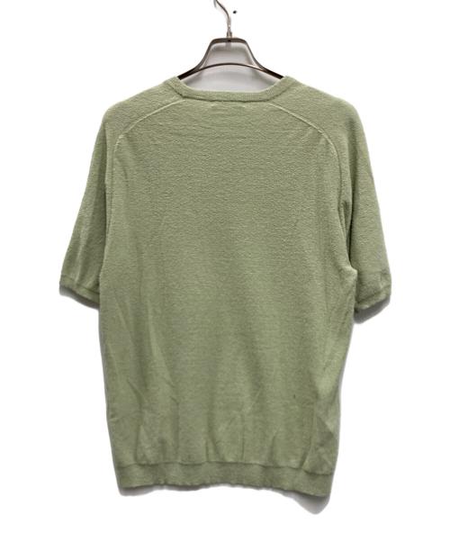 UNITED ARROWS TOKYO（ユナイテッドアローズトウキョウ）UNITED ARROWS TOKYO (ユナイテッドアローズトウキョウ) ブークレニットTシャツ グリーン サイズ:Lの古着・服飾アイテム