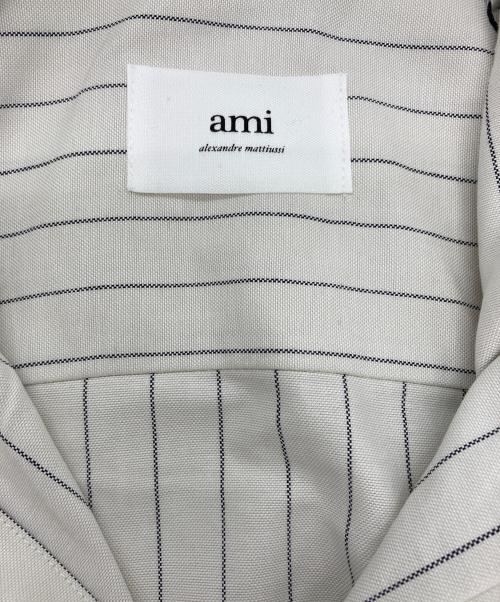 AMIPARIS（アミパリス）AMIPARIS (アミパリス) Embroidered Logo Shirt グレー サイズ:XXS 未使用品の古着・服飾アイテム