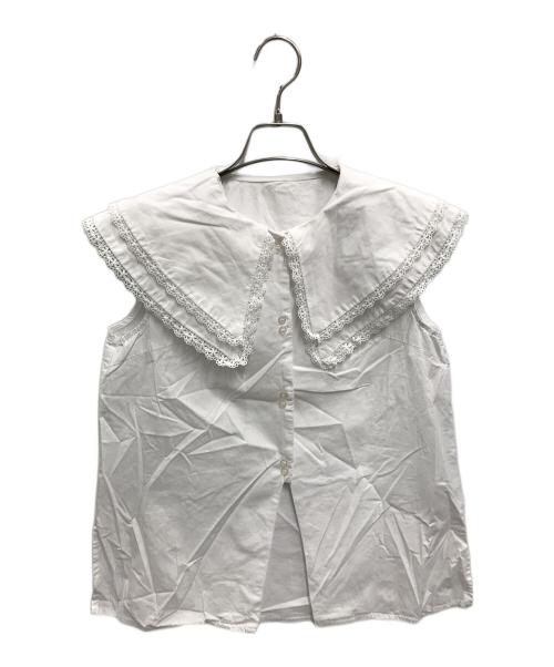 Bibiy.（ビビィ）Bibiy. (ビビィ) AMOUR COLLAR BLOUSE ホワイト サイズ:FREEの古着・服飾アイテム