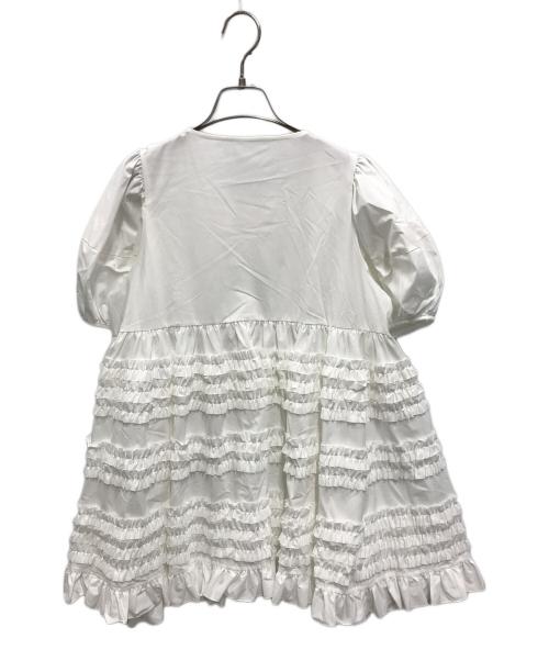 rosy monster（ロージーモンスター）rosy monster (ロージーモンスター) gorgeous mini frill tunic ホワイト サイズ:FREE 未使用品の古着・服飾アイテム