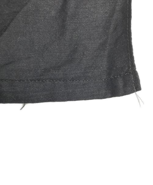 COMOLI（コモリ）COMOLI (コモリ) ウールシルク 半袖オープンカラーシャツ ブラック サイズ:2の古着・服飾アイテム