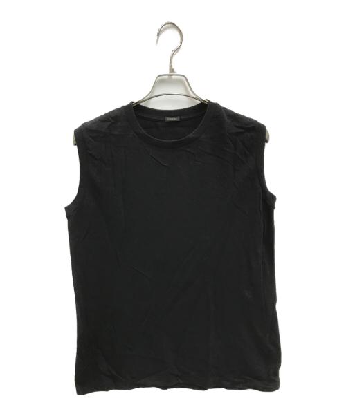 COMOLI（コモリ）COMOLI (コモリ) コットンジャージ ノースリーブTシャツ ブラック サイズ:2の古着・服飾アイテム