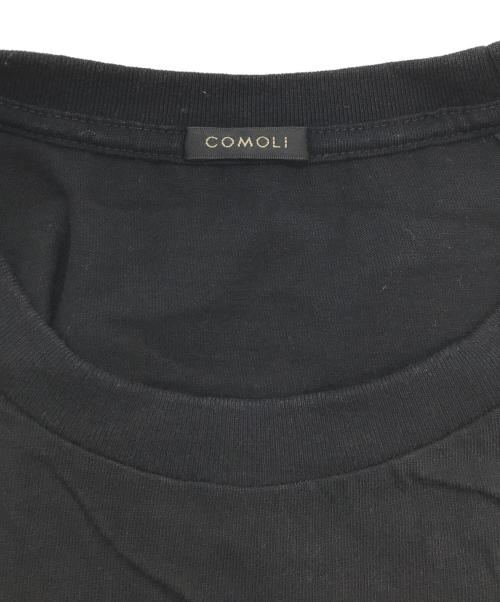 COMOLI（コモリ）COMOLI (コモリ) コットンジャージ ノースリーブTシャツ ブラック サイズ:2の古着・服飾アイテム