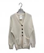 Whim Gazetteウィムガゼット）の古着「リネン片畦カーディガン」｜ホワイト