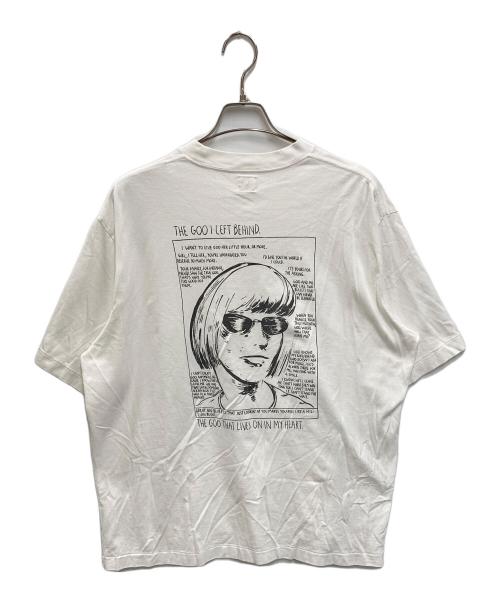 BLURHMS（ブラームス）blurhms (ブラームス) Echo Print Tee WIDE ホワイト サイズ:FREEの古着・服飾アイテム