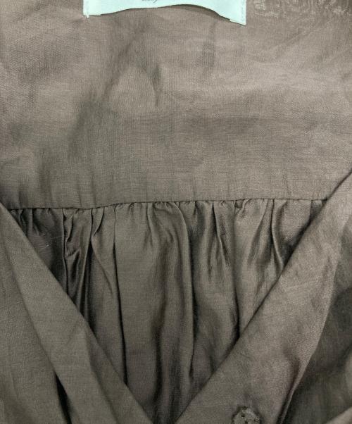 HER LIP TO（ハーリップトゥ）Her lip to (ハーリップトゥ) Airy Volume Sleeve Dress ブラウン サイズ:Sの古着・服飾アイテム