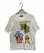 Hysteric Glamour×PLAY BOYヒステリックグラマー×プレイボーイ）の古着「ガール プリント クルーネック Tシャツ」｜ホワイト