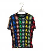 DOLCE & GABBANAドルチェ＆ガッバーナ）の古着「総柄プリントTEE」｜ブラック