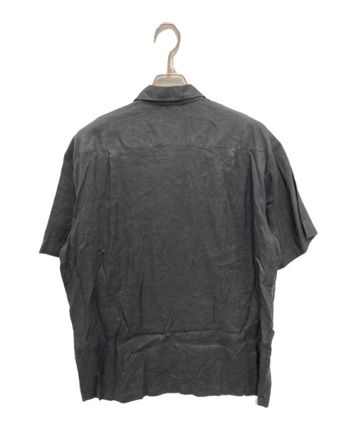 SUPREME（シュプリーム）Supreme (シュプリーム) Mesh Panel Linen S/S Shirt ブラック サイズ:Lの古着・服飾アイテム
