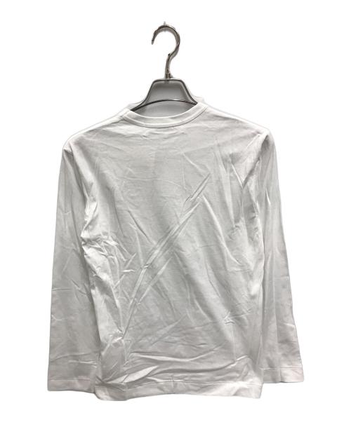 PLAY COMME des GARCONS（プレイコムデギャルソン）PLAY COMME des GARCONS (プレイ コムデギャルソン) PLAY Black Heart Long Sleeve T-shirt ホワイト サイズ:S 未使用品の古着・服飾アイテム