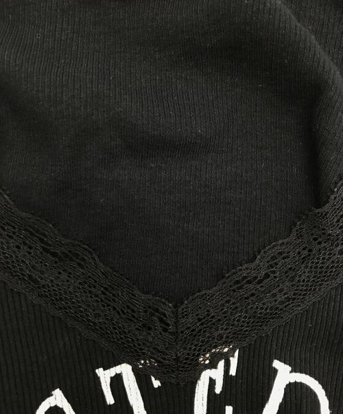 Hysteric Glamour（ヒステリックグラマー）Hysteric Glamour (ヒステリックグラマー) HYSTERIC ANGEL ショート丈Tシャツ ブラック サイズ:FREE 未使用品の古着・服飾アイテム