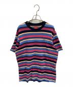 SUPREMEシュプリーム）の古着「Multi Stripe SS Top」｜ピンク×ブルー