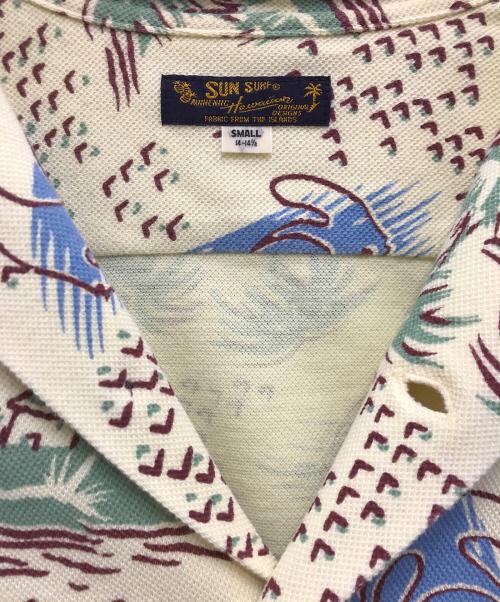 Sun Surf（サンサーフ）Sun Surf (サンサーフ) COOLMAX 半袖 鹿の子 オープン シャツ イエロー サイズ:Sの古着・服飾アイテム