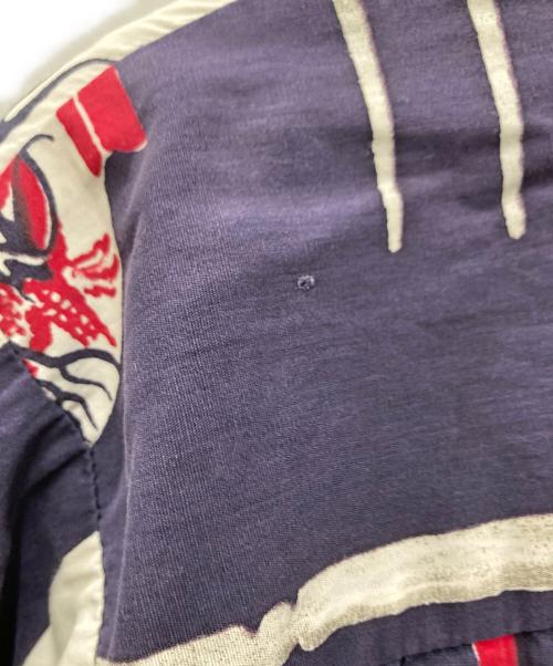 Shaheen's of HONOLULU（シャヒーンズ オブ ホノルル）Shaheen's of HONOLULU (シャヒーンズ オブ ホノルル) 総柄オープンカラーシャツ ネイビー サイズ:Lの古着・服飾アイテム