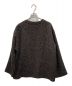 Engineered Garments (エンジニアド ガーメンツ) ツイード ブークレ ノーカラージャケット ブラウン サイズ:M：12000円