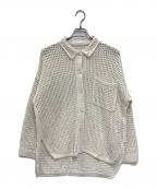 JOURNAL STANDARDジャーナルスタンダード）の古着「ペーパーヤーン メッシュシャツ」｜ホワイト