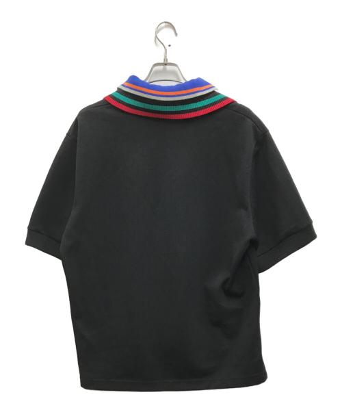 kolor/BEACON（カラービーコン）kolor/BEACON (カラービーコン) オーバーサイズ ドッキングポロシャツ ブラック サイズ:1の古着・服飾アイテム