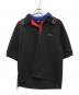 kolor/BEACON（カラービーコン）の古着「オーバーサイズ ドッキングポロシャツ」｜ブラック
