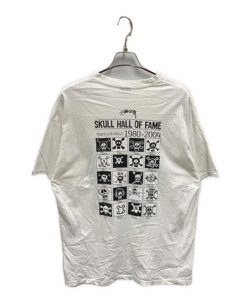 stussy（ステューシー）stussy (ステューシー) ［古着］スカルプリントTシャツ ホワイト サイズ:XLの古着・服飾アイテム