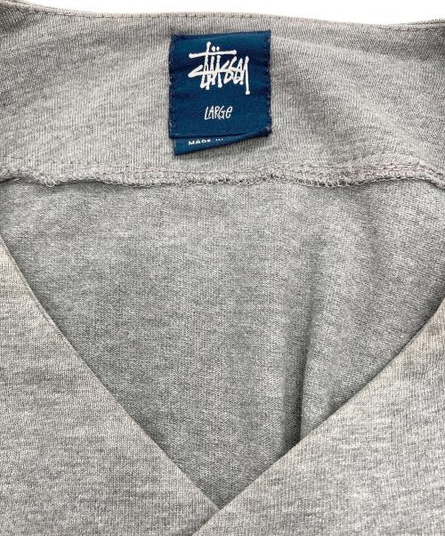 stussy（ステューシー）stussy (ステューシー) ベースボールシャツ グレー サイズ:Lの古着・服飾アイテム