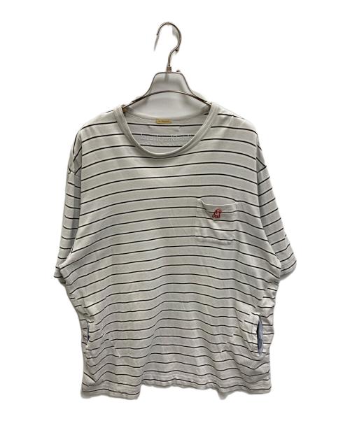 The shepherd UNDERCOVER（ザシェパード アンダーカバー）the shepherd UNDERCOVER (ザシェパード アンダーカバー) ボーダーTシャツ グレー サイズ:記載なしの古着・服飾アイテム