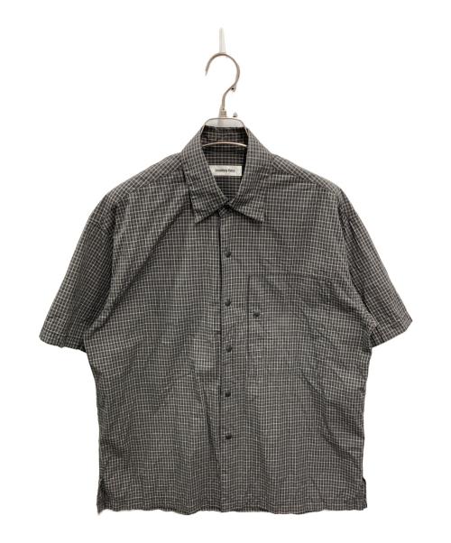 MONKEY TIME（モンキータイム）MONKEY TIME (モンキータイム) WASHER MINI CHECK SNAP S/S SHIRTS ブラック サイズ:Mの古着・服飾アイテム
