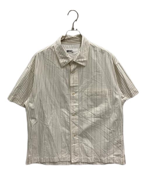 MHL（エムエイチエル）MHL (エムエイチエル) 半袖シャツ ベージュ サイズ:Mの古着・服飾アイテム