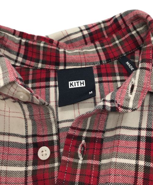 KITH（キス）KITH (キス) Ludlow Button Down レッド サイズ:Mの古着・服飾アイテム