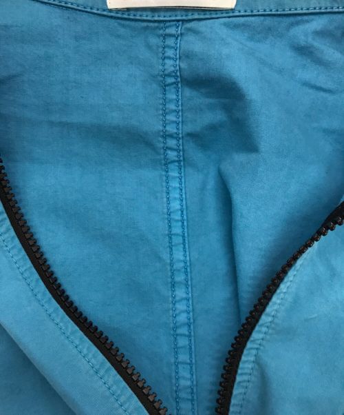 STONE ISLAND（ストーンアイランド）STONE ISLAND (ストーンアイランド) OLD EFFECT CANVAS OVERSHIRT(オールド エフェクト キャンバス オーバーシャツ) ブルー サイズ:Mの古着・服飾アイテム