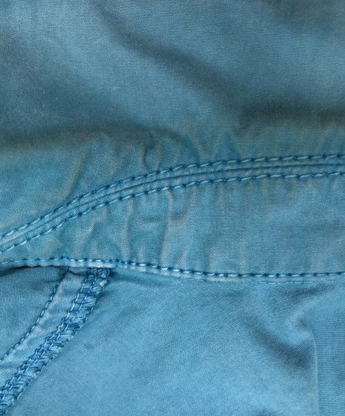 STONE ISLAND（ストーンアイランド）STONE ISLAND (ストーンアイランド) OLD EFFECT CANVAS OVERSHIRT(オールド エフェクト キャンバス オーバーシャツ) ブルー サイズ:Mの古着・服飾アイテム