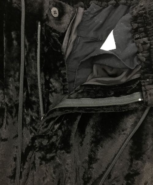whowhat（フーワット）whowhat (フーワット) ベロアパンツ ブラック サイズ:Sの古着・服飾アイテム