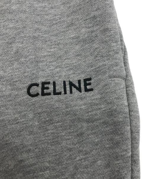 CELINE（セリーヌ）CELINE (セリーヌ) ロゴ エンブロイダリー ジョガースウェットパンツ グレー サイズ:Lの古着・服飾アイテム