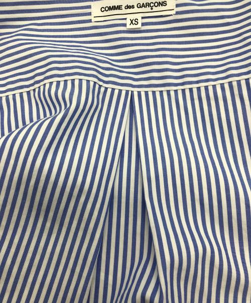 COMME des GARCONS（コムデギャルソン）COMME des GARCONS (コムデギャルソン) ストライプシャツ ブルー サイズ:XSの古着・服飾アイテム