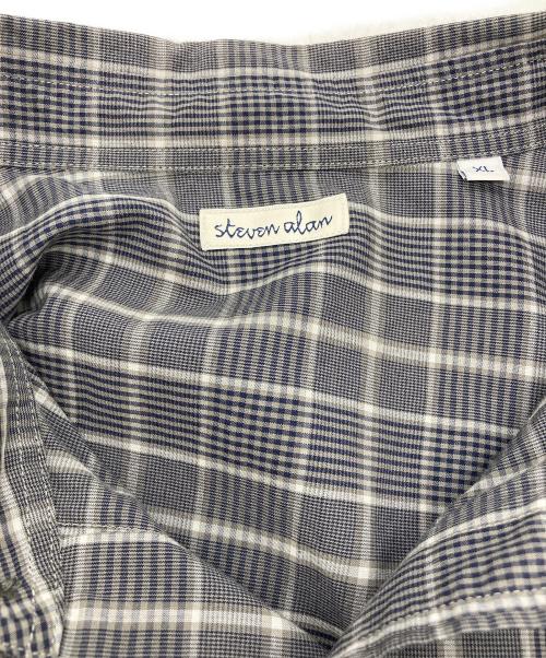 STEVEN ALAN（スティーブンアラン）STEVEN ALAN (スティーブンアラン) CHECK REGULAR COLLAR SHORT SLEEVE SHIRT レッド サイズ:XLの古着・服飾アイテム