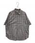 STEVEN ALAN（スティーブンアラン）の古着「CHECK REGULAR COLLAR SHORT SLEEVE SHIRT」｜レッド