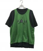 JORDAN×OFFWHITEジョーダン×オフホワイト）の古着「AS M J OW SS TOP FOREST」｜ブラック×グリーン