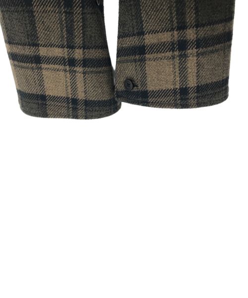 sheller（シェリエ）sheller (シェリエ) flare cuffs one shoulder shirt ブラウン サイズ:FREEの古着・服飾アイテム