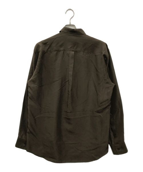 AURALEE（オーラリー）AURALEE (オーラリー) LIGHT SILK SHIRTS ブラウン サイズ:4の古着・服飾アイテム