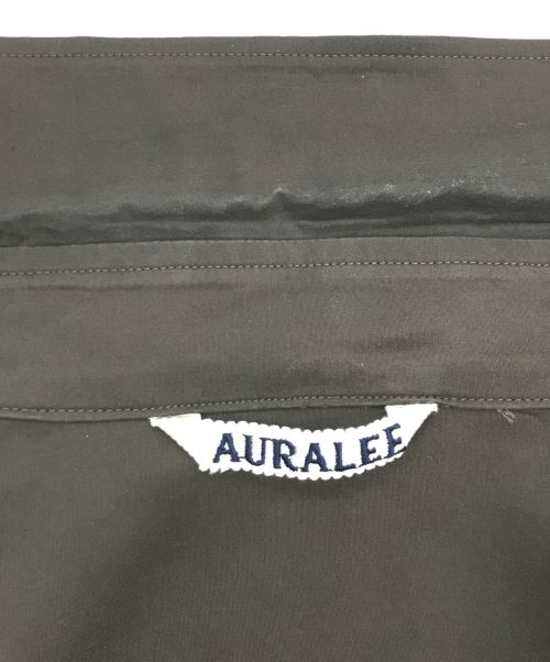 AURALEE（オーラリー）AURALEE (オーラリー) LIGHT SILK SHIRTS ブラウン サイズ:4の古着・服飾アイテム