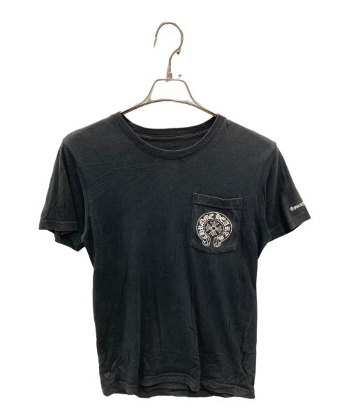 CHROME HEARTS（クロムハーツ）CHROME HEARTS (クロムハーツ) 胸ポケットホースシューTシャツ ブラック サイズ:Sの古着・服飾アイテム