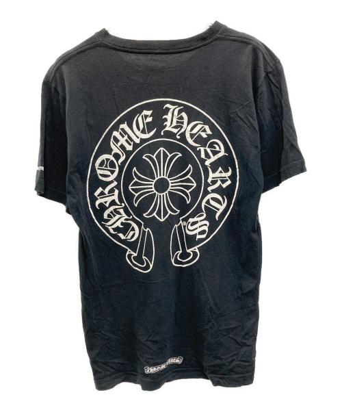 CHROME HEARTS（クロムハーツ）CHROME HEARTS (クロムハーツ) 胸ポケットホースシューTシャツ ブラック サイズ:Sの古着・服飾アイテム